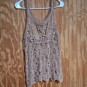 Chic Lace Crochet Tank Top